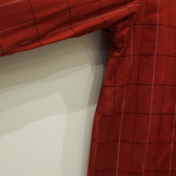 GUY Laroche Paris Collection Polo Shirt Men's Medium Cranberry Red Long  S - Picture 4 of 7